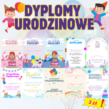 DYPLOMY URODZINOWE