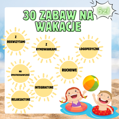 30 ZABAW NA WAKACJE