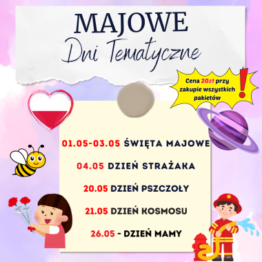 MAJOWE DNI TEMATYCZNE