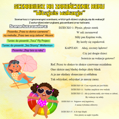 Scenariusz Zakończenie Roku "Powitanie wakacji"