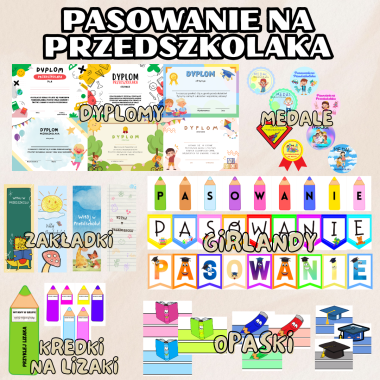 PASOWANIE NA PRZEDSZKOLAKA- MATERIAŁY