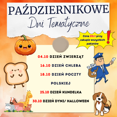 PAŹDZIERNIKOWE DNI TEMATYCZNE