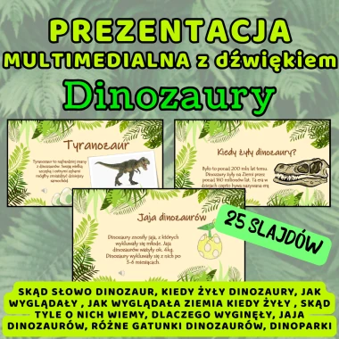 Prezentacja multimedialna DINOZAURY