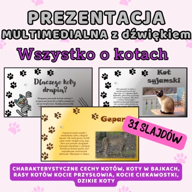 Prezentacja multimedialna WSZYSTKO O KOTACH